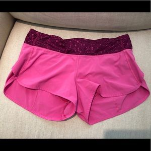 Pink Lululemon Speed Up Short